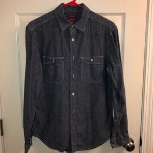 Merona Long Sleeve Jean Button Up